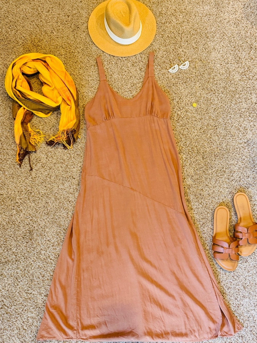 Sozy Brown Maxi Dress
